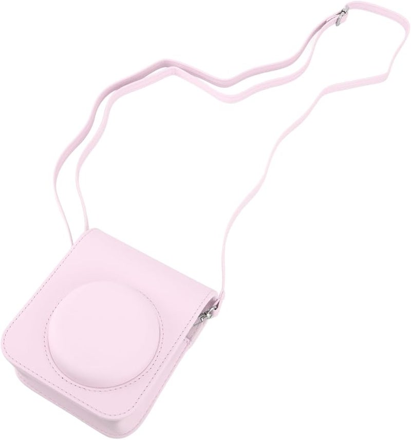 Mini 12 Instant Camera Bag Light Pink PU Protective Case - Image 1