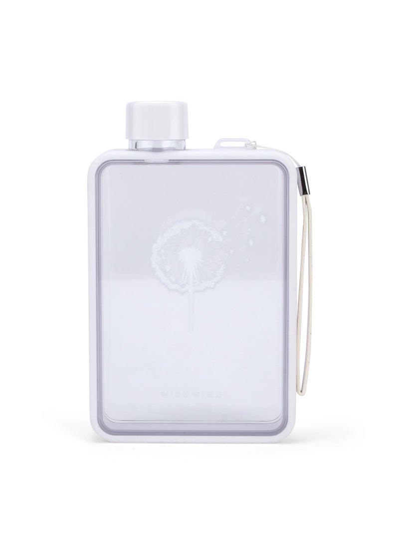 WISHWIND Slim Fit Portable Hydration Bottle- Sleek, Stylish, Portable Transparent Design, BPA Free plastic, Leak Proof Water Bottle for Sports, Camping, Gym, Fitness, Outdoor (380ml) - Image 1