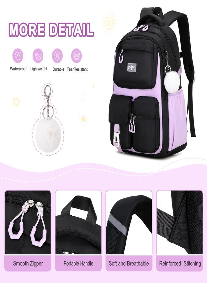 Scothen Backpack for Girls - Girl Backpack with Lunch Bag & Pencil Pouch for Teen Kids, Laptop Backpack for Women, School Backpacks for Girls Elementary Middle High School Bookbag Travel Daypack - Image 5