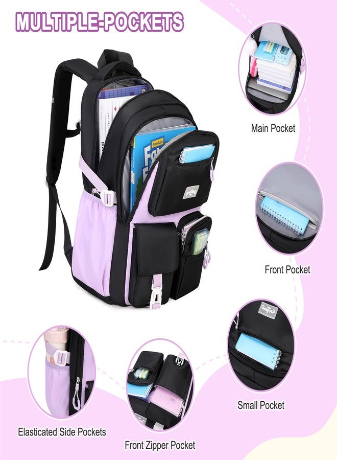 Scothen Backpack for Girls - Girl Backpack with Lunch Bag & Pencil Pouch for Teen Kids, Laptop Backpack for Women, School Backpacks for Girls Elementary Middle High School Bookbag Travel Daypack - Image 3