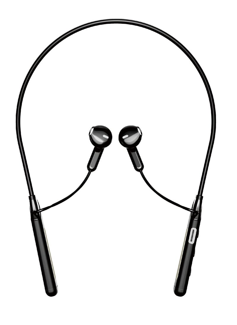 MOXOM MX-WL80 Wireless Bluetooth 5.3 in Ear Neckband with Magnetic Suction Design Earphones with Mic  - Image 1
