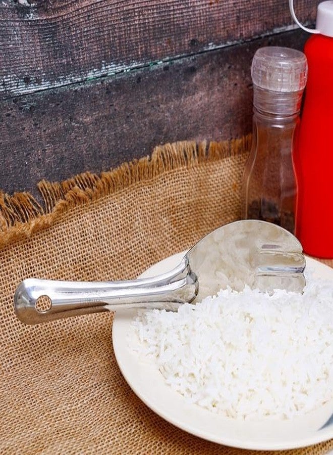 PUTHAK طقم ملاعق ومغارف للطبخ والتقديم من الفولاذ المقاوم للصدأ من بوثاك، طقم أدوات مطبخ مكون من 5 قطع (ملعقة مسطحة، مغرفة، مغرفة، ملعقة طبخ) - Image 3