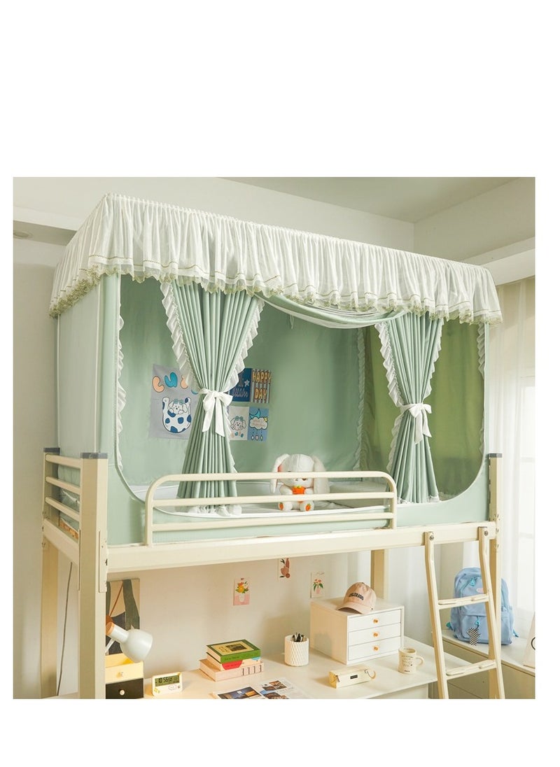 Y&D Bed Canopy Tents Curtain Blackout Curtain Single Bed Tent Curtain Student Shading Cloth Bed Canopy Mosquito Net Student Sleep Privacy Protection  - Image 1