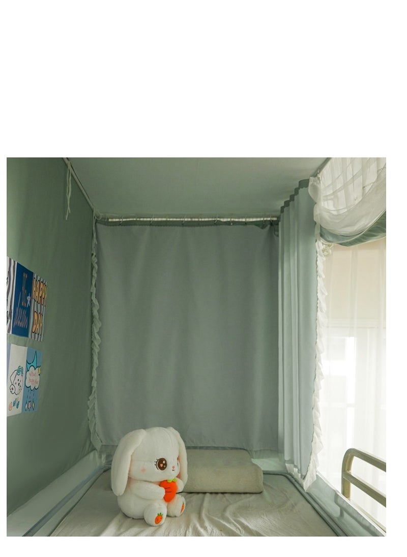 Y&D Bed Canopy Tents Curtain Blackout Curtain Single Bed Tent Curtain Student Shading Cloth Bed Canopy Mosquito Net Student Sleep Privacy Protection  - Image 4