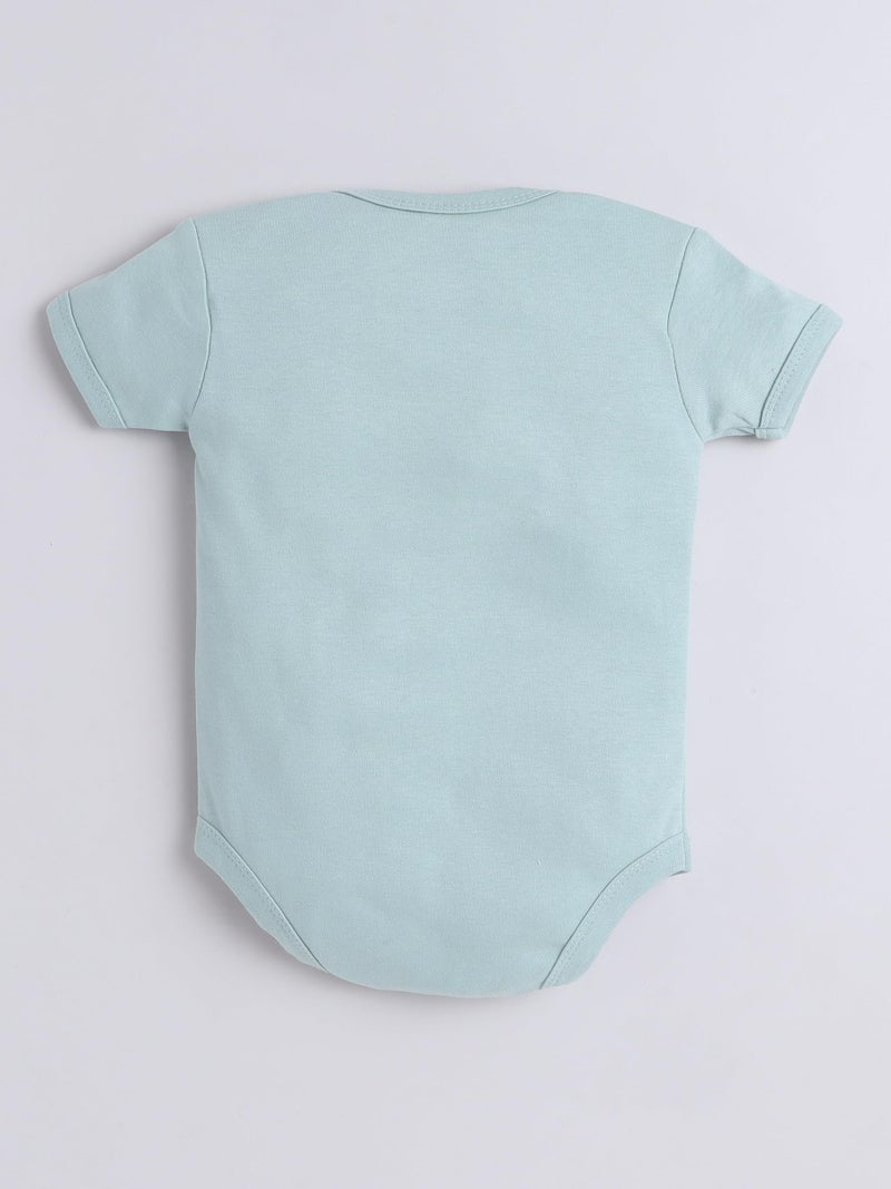 EIO Newborn Baby Cotton Romper Set – Onesie Bodysuit, Cap, Pants & Booties with Mittens | Unisex Baby Clothing Combo for Boys & Girls - Image 3