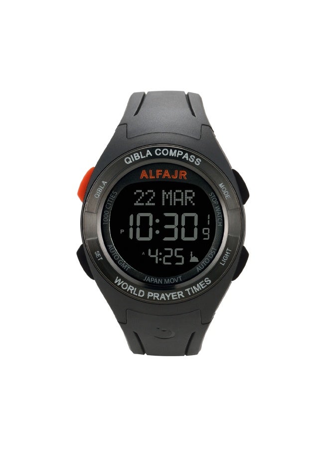الفجر ساعة القبلة الرياضية WQ-18 أسود
