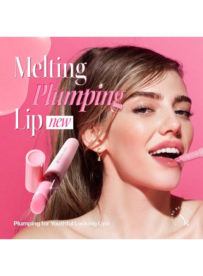 Nature Republic HONEY MELTING LIP PLUMPING (11 PINK) SOFT LIP STICK Tint & Plump Hydrating Gloss, Moisturizing balms, Volumizing formula & Sheer tint, Glowy Finish, korean make up