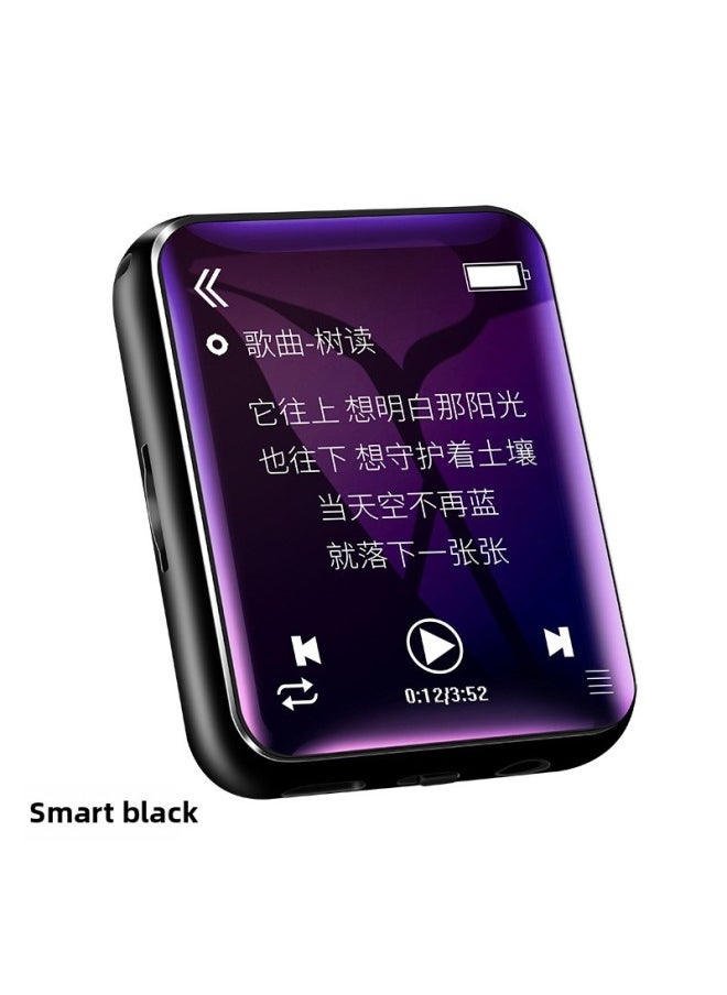 Generic Full Screen Mp3 Mp4 Portable Music Player Student Version Ultra-thin Bluetooth Convenient Mp5 Music Player Mp6-Body Color:Black Bluetooth Version [full Screen Metal Case]]-Memory Capacity:16GB + Full Set Of Accessories  - Image 1