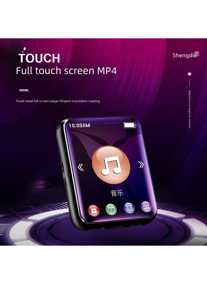 Generic Full Screen Mp3 Mp4 Portable Music Player Student Version Ultra-thin Bluetooth Convenient Mp5 Music Player Mp6-Body Color:Black Bluetooth Version [full Screen Metal Case]]-Memory Capacity:16GB + Full Set Of Accessories  - Image 3
