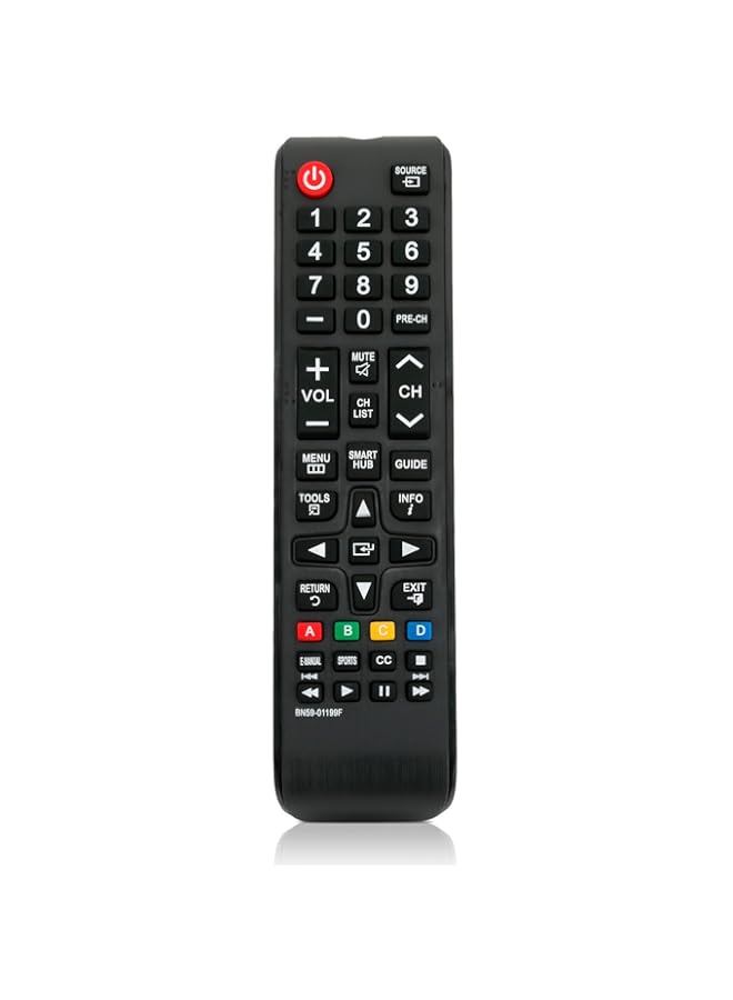 BURAQ New BN59 01199F Replaced TV Remote Control fit for Samsung LED HDTV 7500 9500 6200 6520 series UN32J5205 UN40JU6700 UN48JU6700 UN55JU6700 UN65JU6700 BN5901199F - Image 1