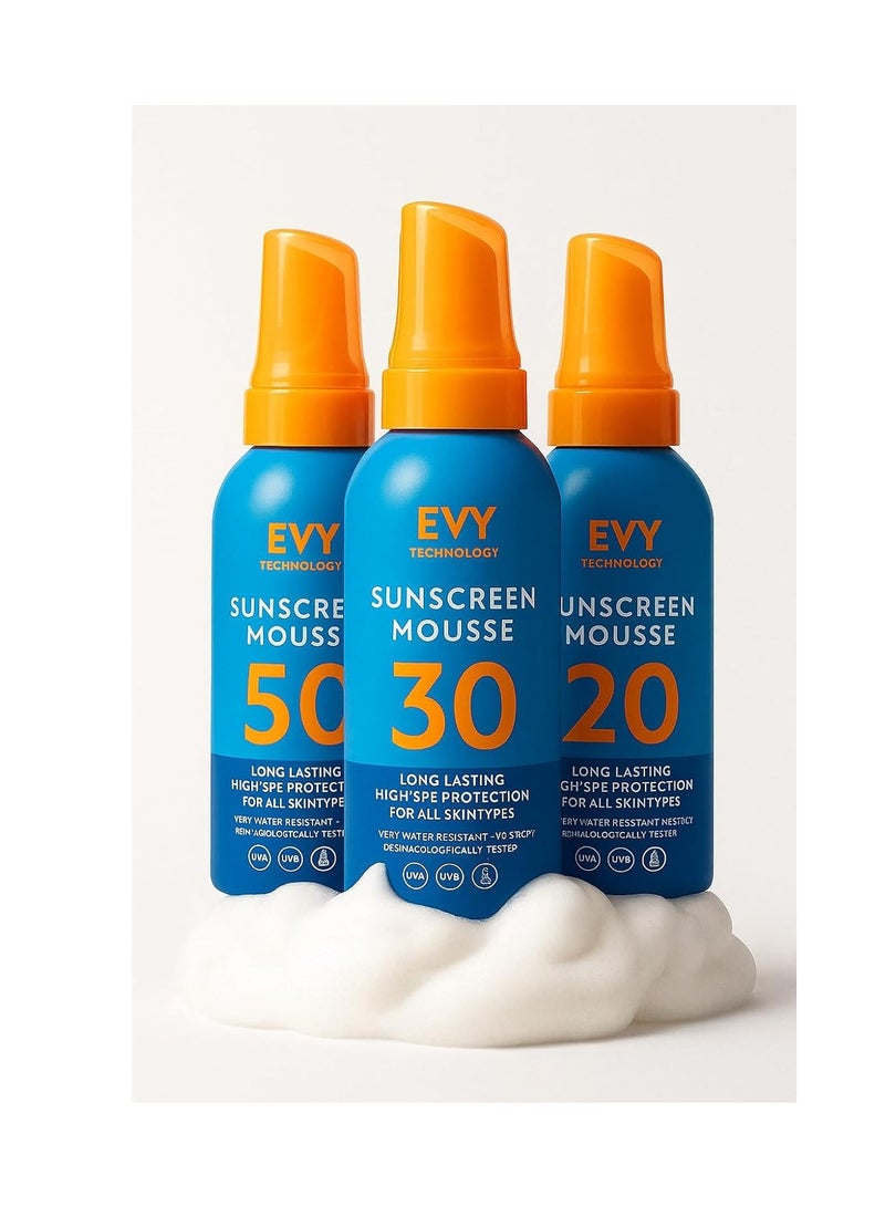 EVY Technology Sunscreen Mousse SPF 50 100ml - Image 2