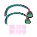 NiLooki 2 Pcs 14 Pin Headlight Connector Wiring Harness Pigtail Plug for 20182021 Kia Optima Forte Sorento Sportage Rio Hyundai Elantra Sonata Veloster Tucson Palisade Replaced OE 11410653 GL30114021 - Image 2