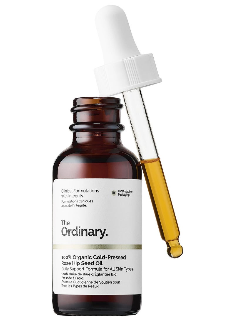 Generic 100% Organic Cold-Pressed Rose Hip Seed Oil - Natural Anti-Aging & Skin Regeneration (30ml)  - Image 2