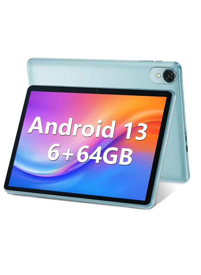 AROAQ K12 Android 13 Tablet, 6GB RAM 64GB ROM Mobile Phone Tablet With Octa Core Processor, Sturdy And Portable Dual Cameras HD Touchscreen Tablet Computer, (1pc, Blue)  - Image 1