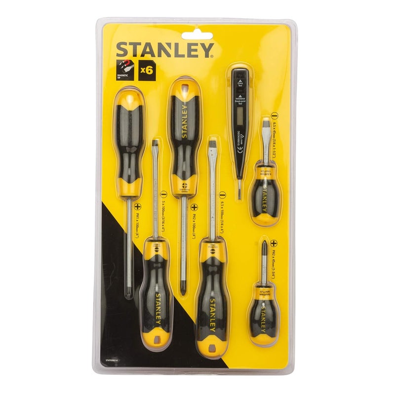 Stanley STANLEY STHT92002-8 6 pcs Combination Screwdriver Set with Bonus Tester  - Image 1