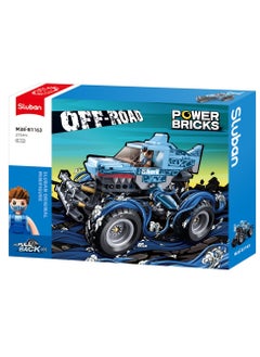 Sluban Sluban - Power Bricks Wind-up Off-Road Blue Shark 273 Pieces - M38-B1163  - Image 1