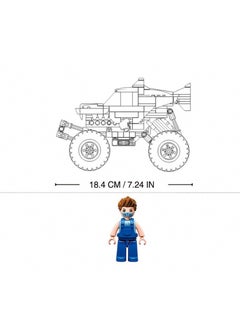 Sluban Sluban - Power Bricks Wind-up Off-Road Blue Shark 273 Pieces - M38-B1163  - Image 4
