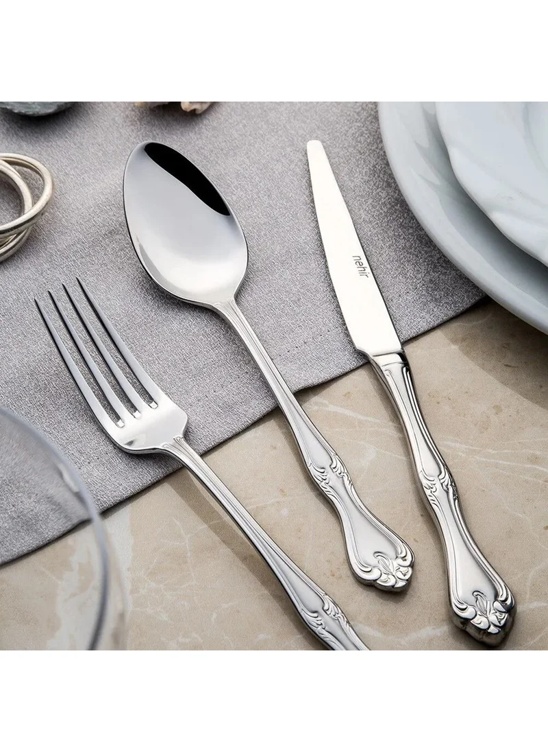 نهر Lalezar Satin 12 Person 89 Piece Boxed Cutlery Set