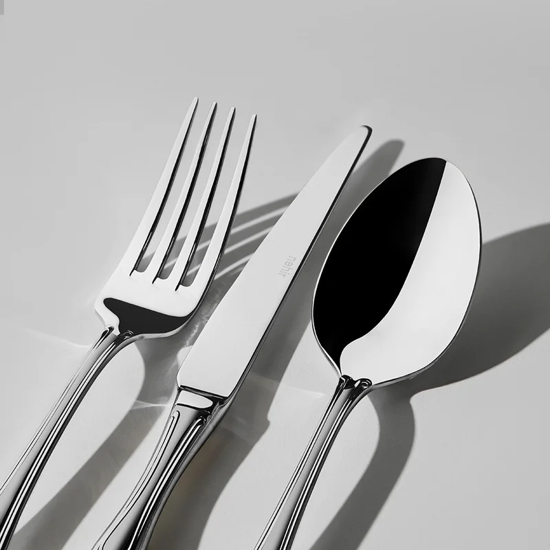 نهير Lalezar Satin 12 Person 89 Piece Boxed Cutlery Set