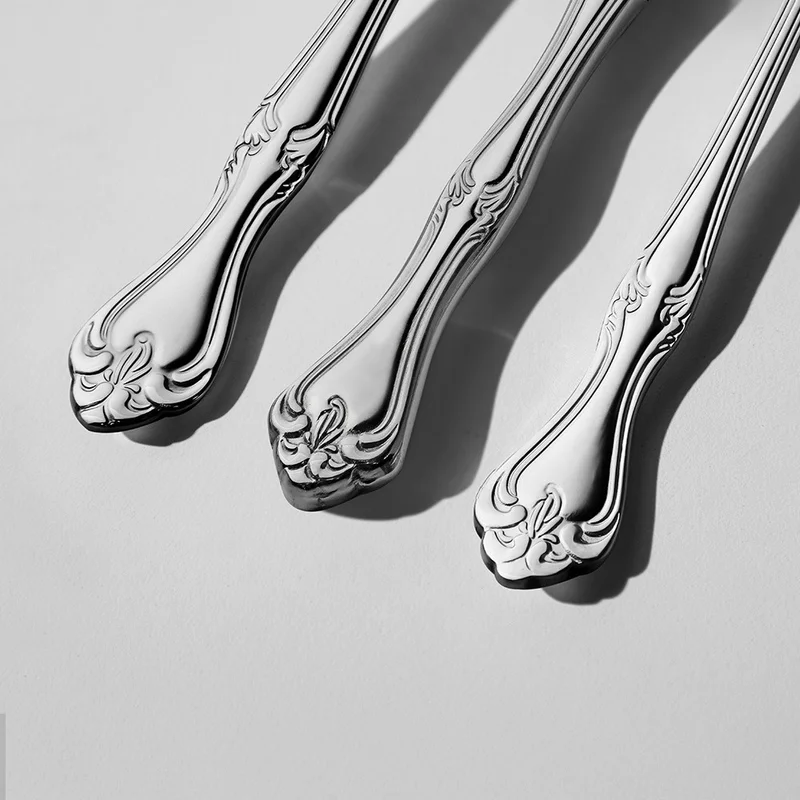 نهير Lalezar Satin 12 Person 89 Piece Boxed Cutlery Set