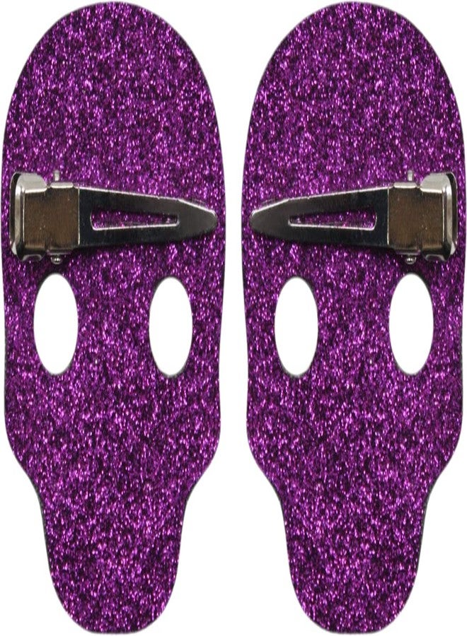 سوربوس مشابك شعر على شكل جمجمة لامعة من سوربوس، لون بنفسجي - Image 2