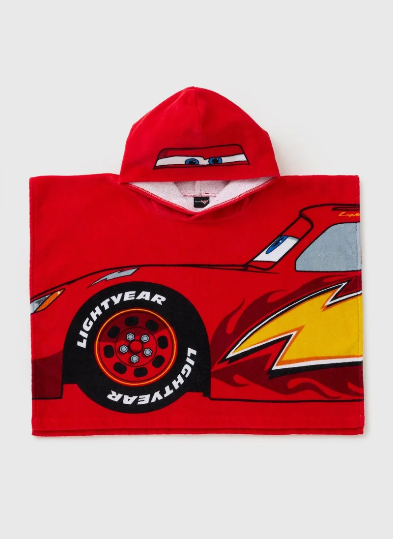 ماتلان Cars Boys Red Lightning McQueen Poncho