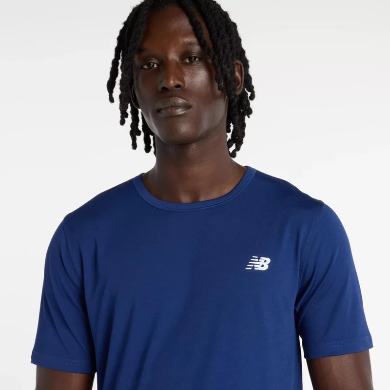 New Balance Blue Oyster Sport Essentials Utility T-Shirt for Men | Best Price UAE