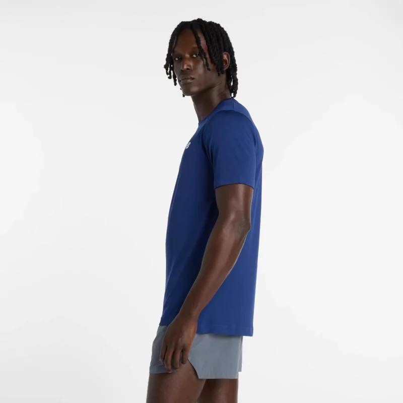 New Balance Blue Oyster Sport Essentials Utility T-Shirt for Men | Best Price UAE