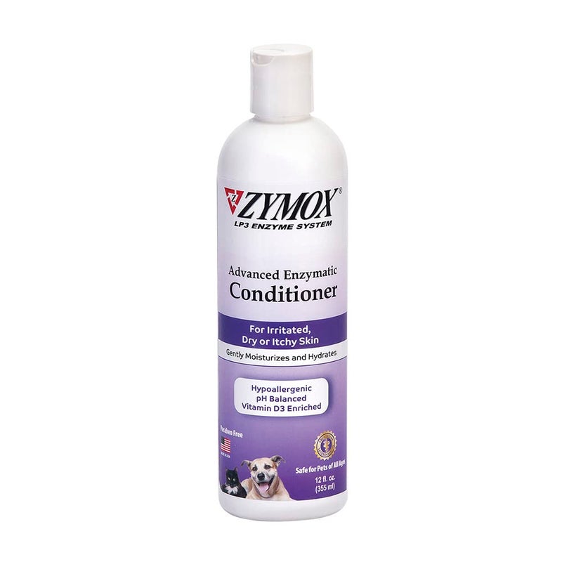 ZYMOX Advanced Enzymatic Leave-On Conditioner, 12oz. â€“ for Pets & Animals of All Ages: Conditions, Detangles, Soothes, & Moisturizers Skin & Coat - Image 1