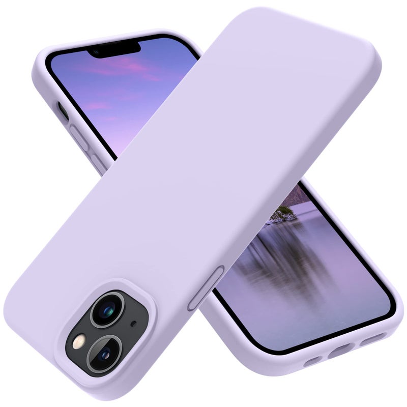 OTOFLY Designed for iPhone 14 Case Silicone Shockproof Slim Thin Phone Case for iPhone 14 61 inch Cloud Mauve - Image 2