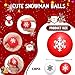 Kasyat 36 Pcs Christmas Stress Ball Snowman Stress Relief Toys Cute Snowflake Christmas Party Favors for Party Bag Filler Stocking Stuffers Gifts Suitable for Ages Above 3Snowflake - Image 4