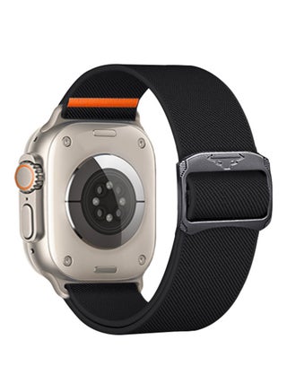 Soft Nylon Elastic Braided Strap, Smart Watch Watchband for Apple Watch Ultra 2, Apple Watch Series 11/10/9/8/7/6/5/4/3 Black, 42/44/45/46/49mm - pzsku/ZFCEAC31023467D133B1EZ/45/_/1726041704/7c845cab-7d8d-4dd2-b977-01f5ea594d3a