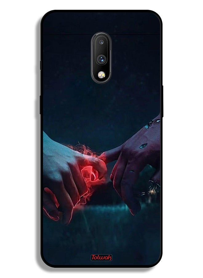 Tolwak OnePlus 7 Protective Case Cover Burning Hands - Image 2