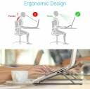VYHAGIFTS Adjustable Metal Frame Laptop Stand Over Heating Protection for Laptops All Laptop Stand Black - Image 4