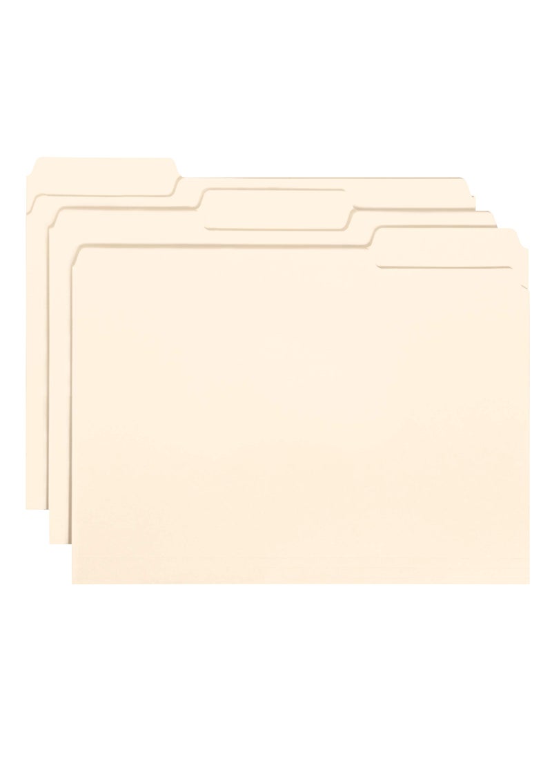 Smead Smead Interior File Folder, 1/3-Cut Tab, Letter Size, Manila, 100 per Box (10230)  - Image 4