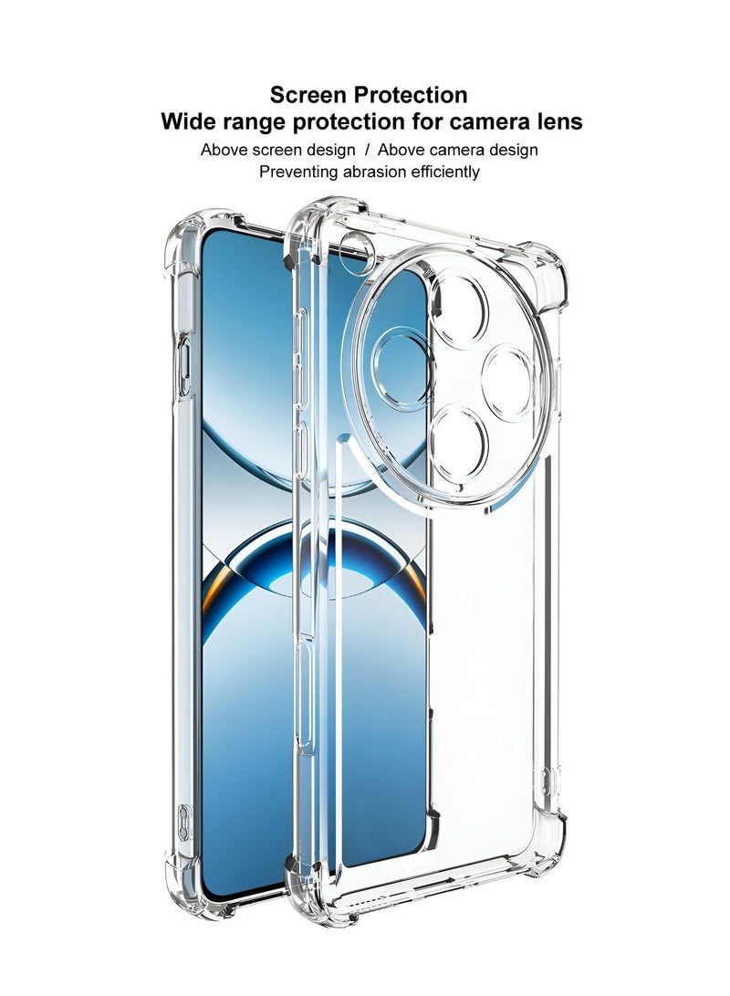 Wtech Oppo Find X8 Pro 5G 2024 TPU Bumper Corners with Hard PC Case Cover (MCTPTN) - Clear - Image 3