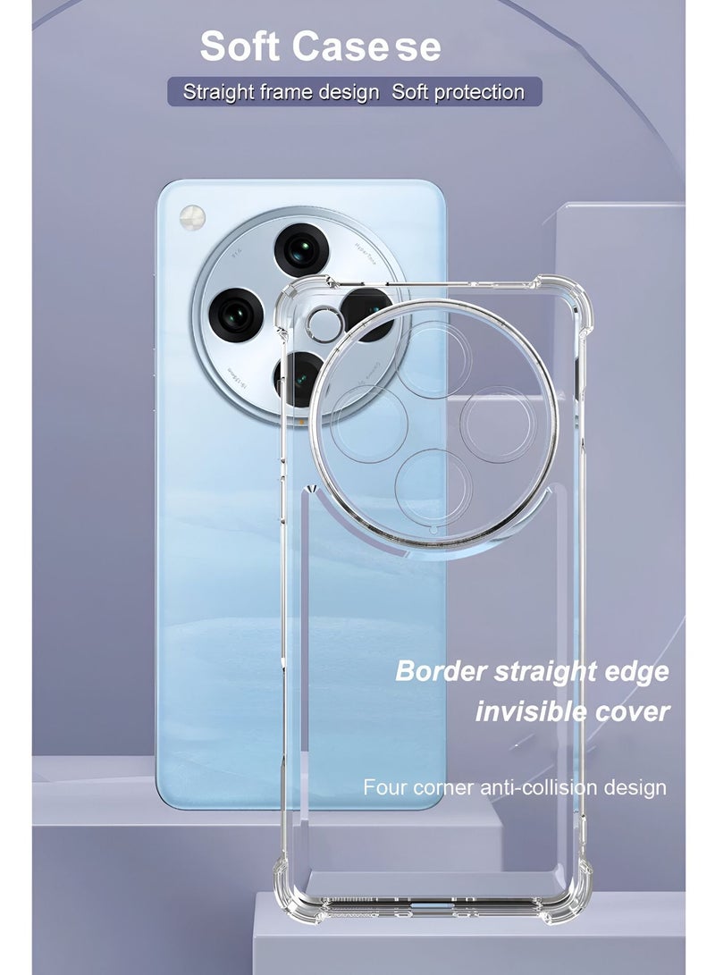 Wtech Oppo Find X8 Pro 5G 2024 TPU Bumper Corners with Hard PC Case Cover (MCTPTN) - Clear - Image 2