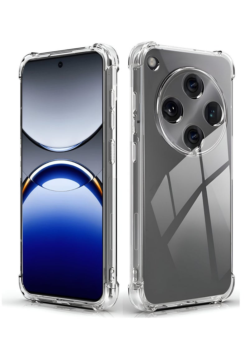 Wtech Oppo Find X8 Pro 5G 2024 TPU Bumper Corners with Hard PC Case Cover (MCTPTN) - Clear - Image 1