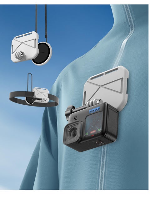 Magnetic Chest Mount for GoPro, POV/Vlog Selfie Action Camera Mount, Chest Mount Harness Strap for GoPro 12 11 10 9 Series