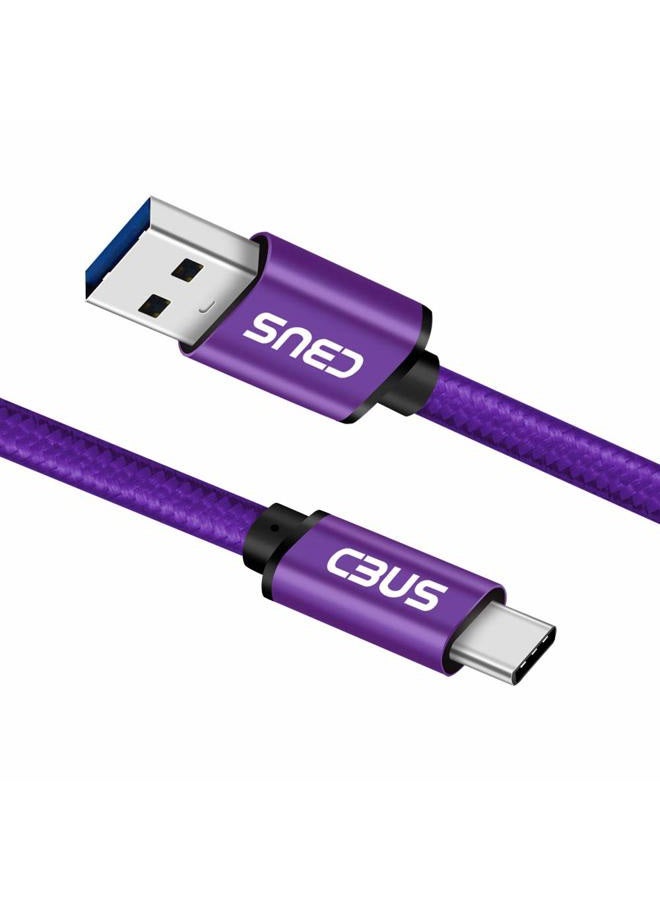 Cbus Wireless CBUS 6ft USB to USB C Cable Fast Charging Cord Type-C Compatible with iPhone 16/16e/15/Pro/Max/Plus, iPad 10, iPad Pro/Air/Mini A17 Pro, Mini 6 Heavy-Duty Braided (Purple) - Image 5