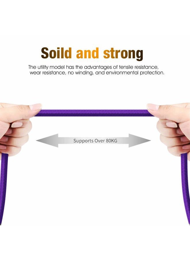 Cbus Wireless CBUS 6ft USB to USB C Cable Fast Charging Cord Type-C Compatible with iPhone 16/16e/15/Pro/Max/Plus, iPad 10, iPad Pro/Air/Mini A17 Pro, Mini 6 Heavy-Duty Braided (Purple) - Image 2