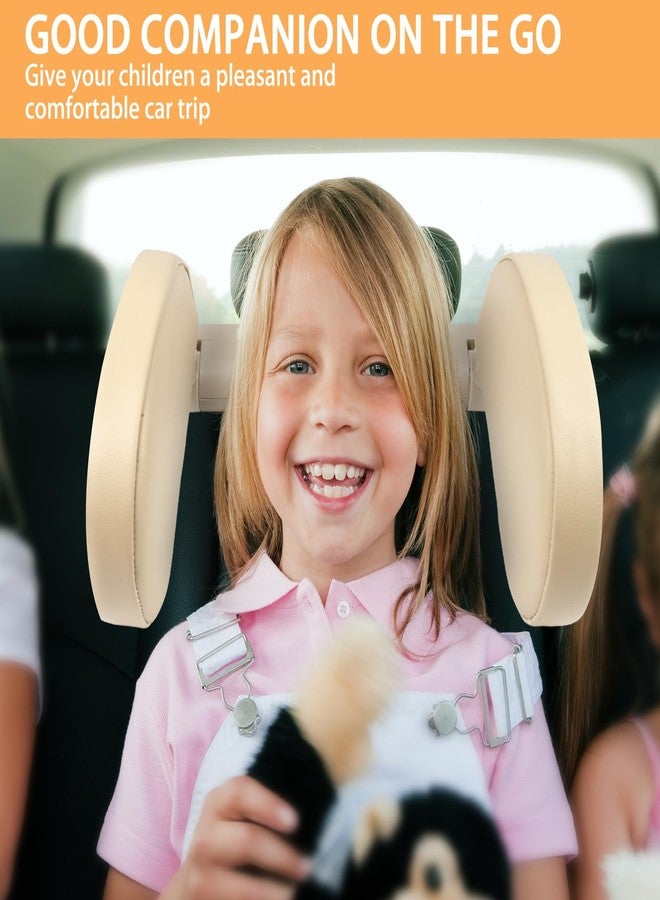 HSWT Car Pillow Car Headrest Pillow Car Neck Head Pillow U Shape Travel Headrest Car Travel Pillow Elders Kids Neck Head Support Car Sleeping Cushion Neck Head Rest Car Seat Pillow Road Pal Headrest - Image 3