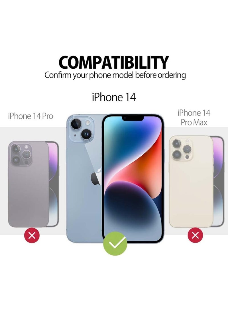 WRISTWISE Case Cover for iPhone 14 - [Camera All-Round Protection] [Soft Microfiber Lining Anti-Scratch] Shockproof Phone Case Cover, Black - Image 2