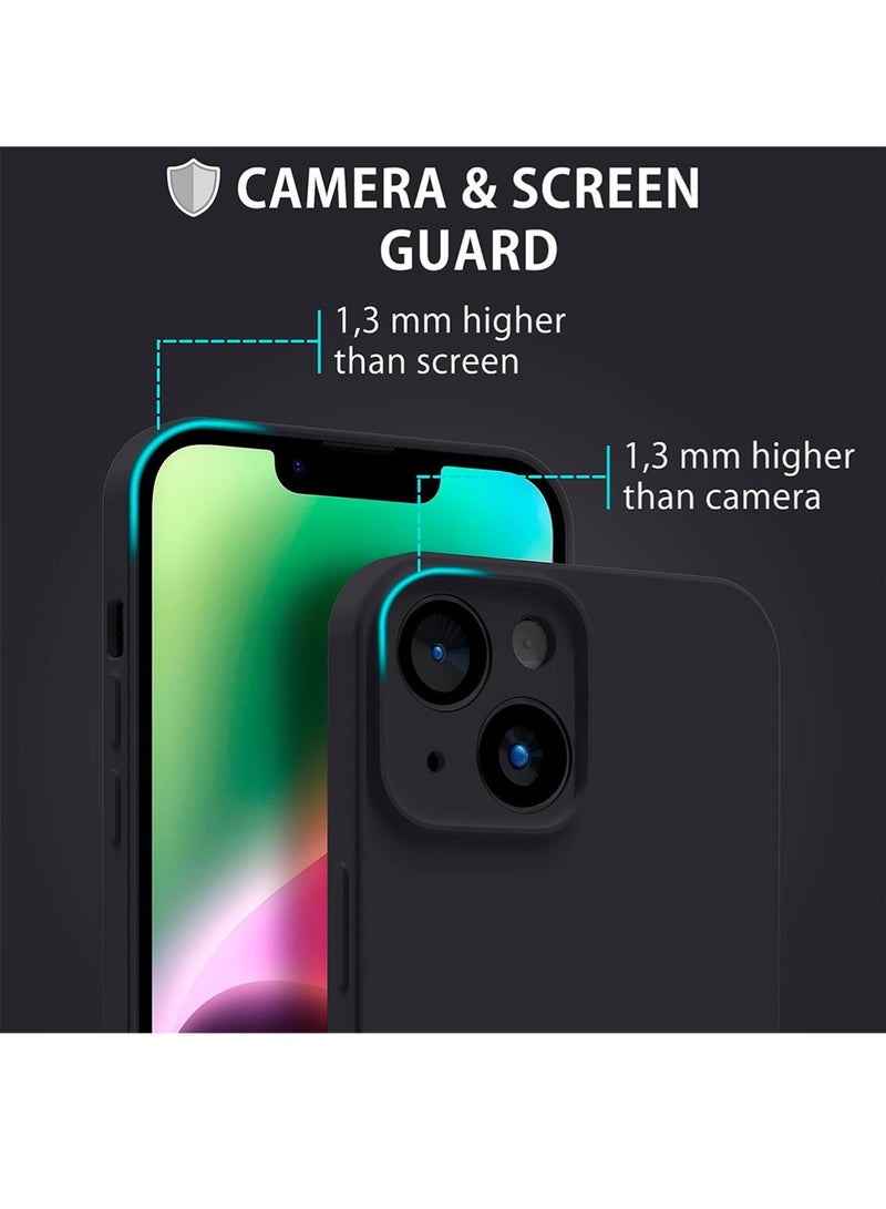 WRISTWISE Case Cover for iPhone 14 - [Camera All-Round Protection] [Soft Microfiber Lining Anti-Scratch] Shockproof Phone Case Cover, Black - Image 4
