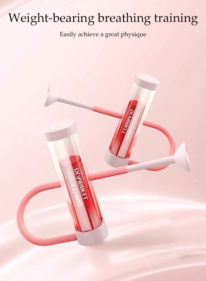 DUNISO مدرب التنفس بالدمبل ، جهاز تمارين التنفس للرئتين ، مدرب عضلات البطن ، مناسب لتمارين سعة الرئة ، تمارين عضلات الوجه وعضلات قاع الحوض - Image 3