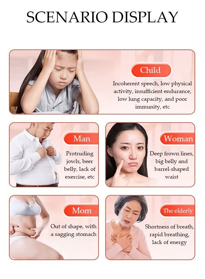 DUNISO مدرب التنفس بالدمبل ، جهاز تمارين التنفس للرئتين ، مدرب عضلات البطن ، مناسب لتمارين سعة الرئة ، تمارين عضلات الوجه وعضلات قاع الحوض - Image 5