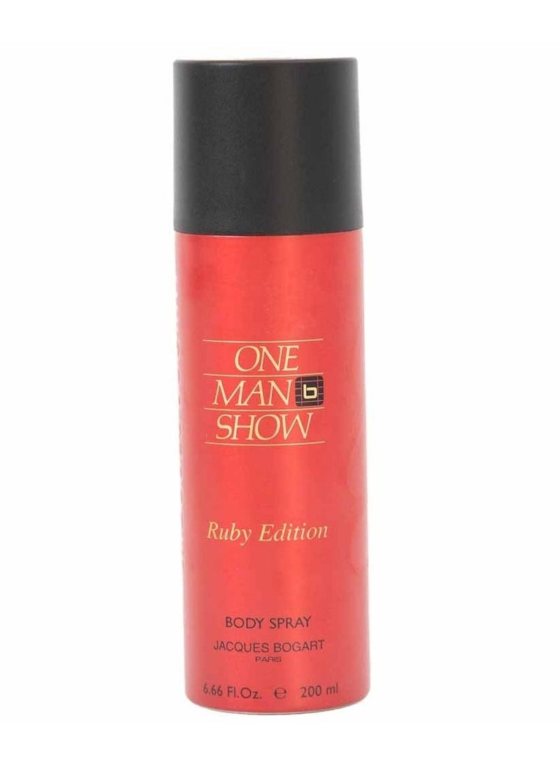 Bogart One Man Show Ruby Edition Deodorant For Men 200ml