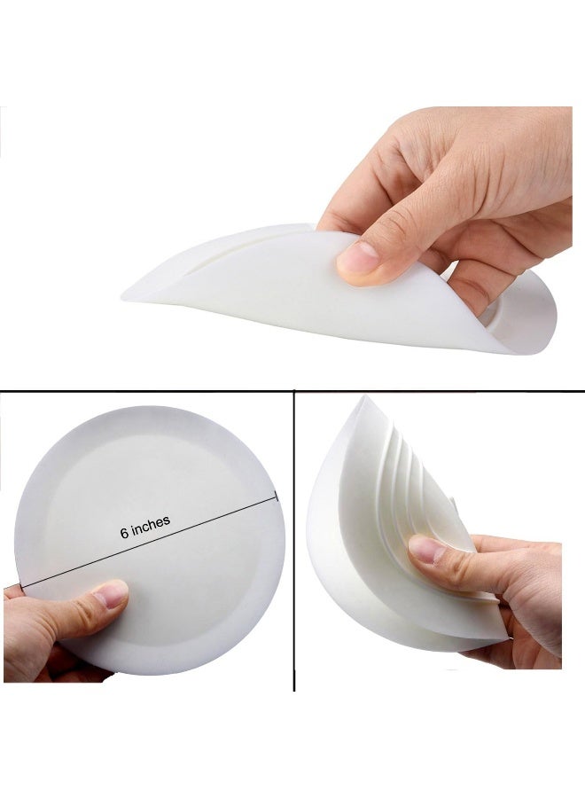 V-TOP Tub Stopper 2 Pack, 6 Inches Large Silicone Drain Plug Hair Stopper Flat Suction Cover For Kitchen Bathroom And Laundry - Image 1