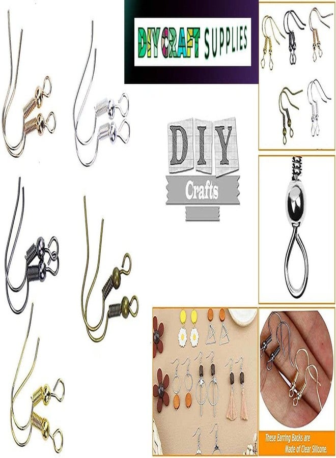DIY Crafts 300 Grm, Nickel Silver, Earring Hooks AS Choice X Pcs & Colour Ear Wires 19mm with Ball and Coi(300 Grm, Nickel Silver) - Image 4