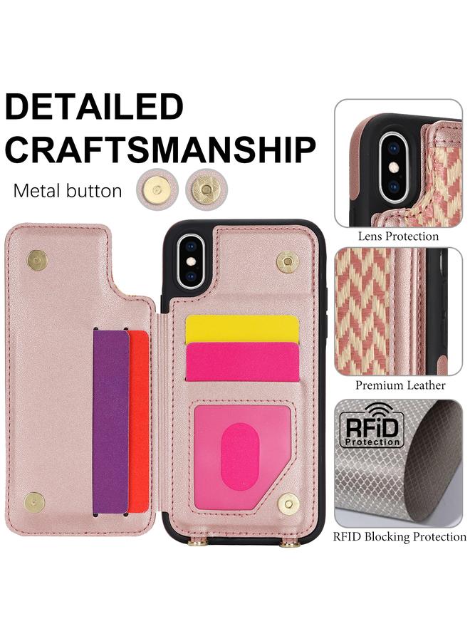 اس-توب جراب لهاتف iPhone X / XS مزود بفتحة بطاقة مزدوجة وغطاء كامل للهاتف مع حزام حول الجسم - Image 3